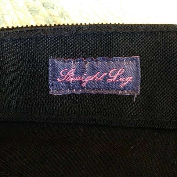 NEW St. John's Bay Secretly Slender Corduroy Pants 10 Black - Picture 4 of 15